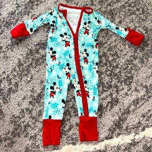 Disney Mickey Mouse LITTLE SLEEPIES  footie NEWBORN